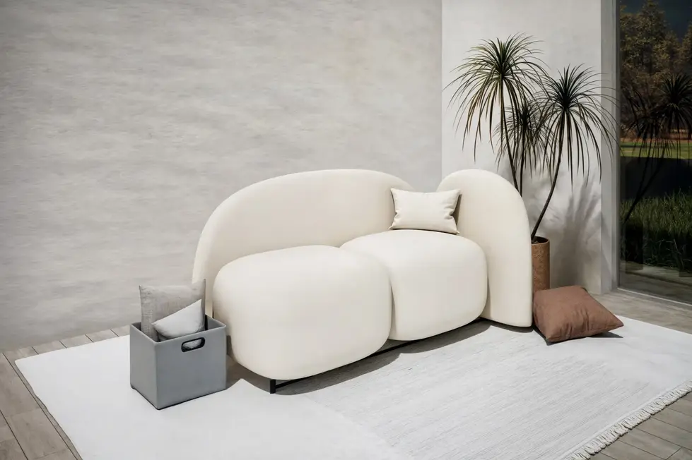 Cloud Collection Sofa 04 – Minimalist upholstered sofa concept by Vidastudio