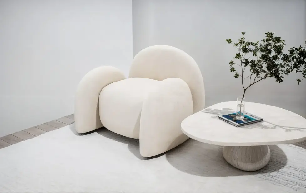 Cloud Collection Sofa 01 – Lounge sofa with organic form designed by Vidastudio