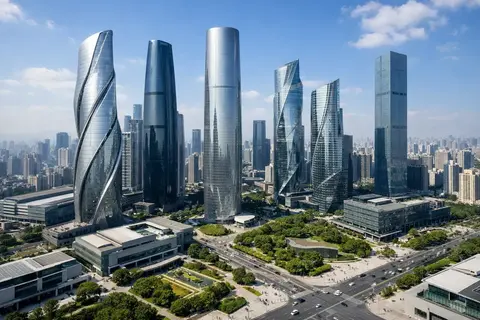 Experimental city masterplan concept by Vidastudio Research & Development