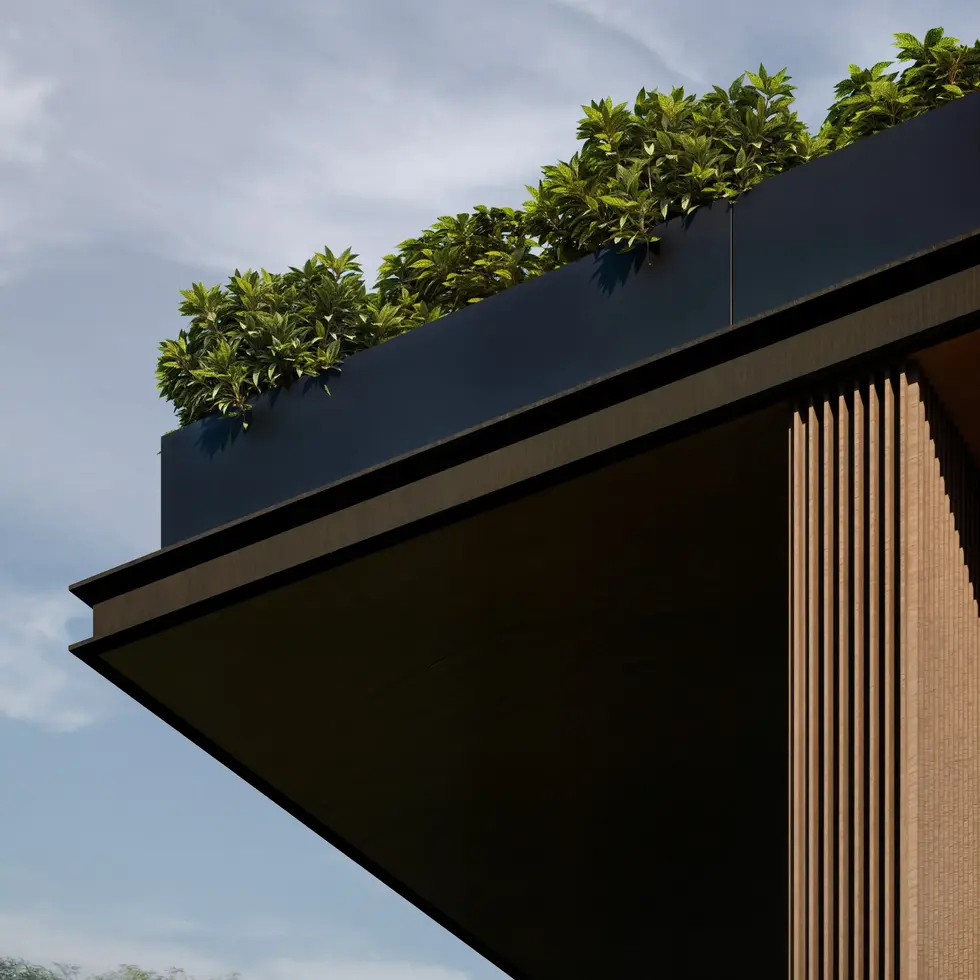 From Within Residence – Site plan showing forest house integration with Big Sur landscape