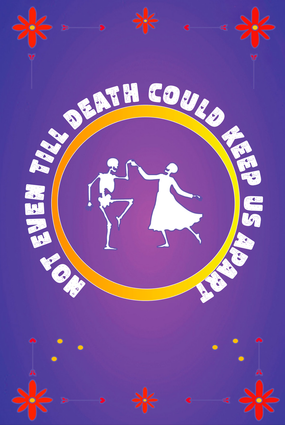 Graveyard Wedding Card Back