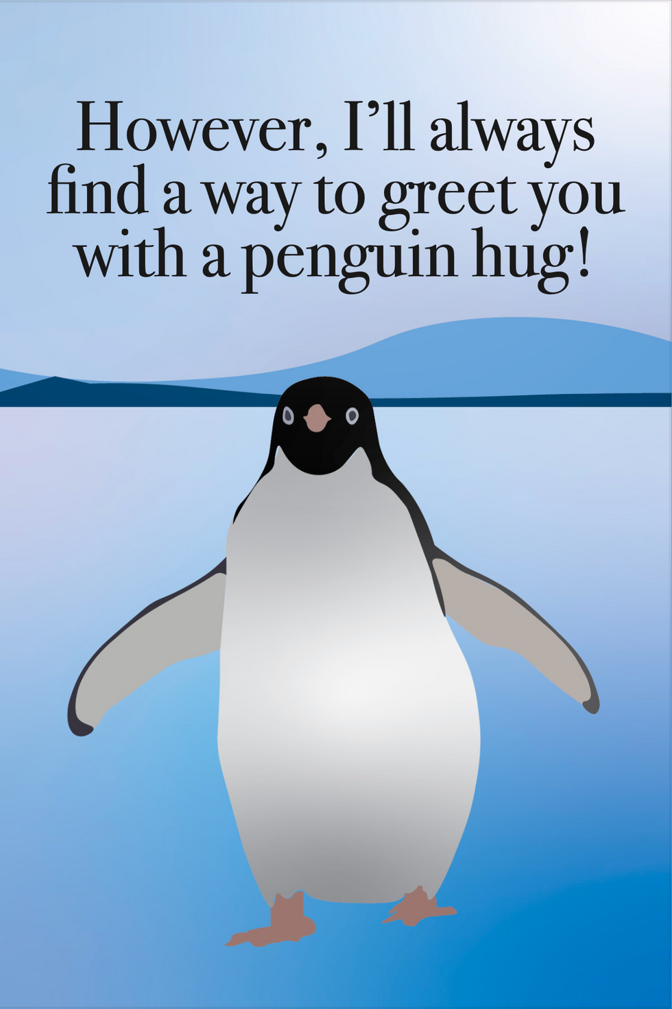 Penguin Apology Card Back