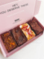 Brownie gift of gluten free brownies and blondies by Scrumptious by Lucy