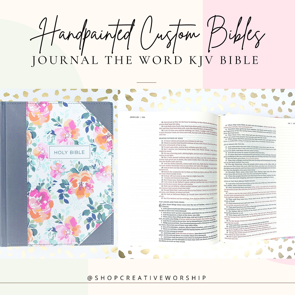 Thumbnail: FULLY Custom Hand-Painted Bible | IN ENGLISH