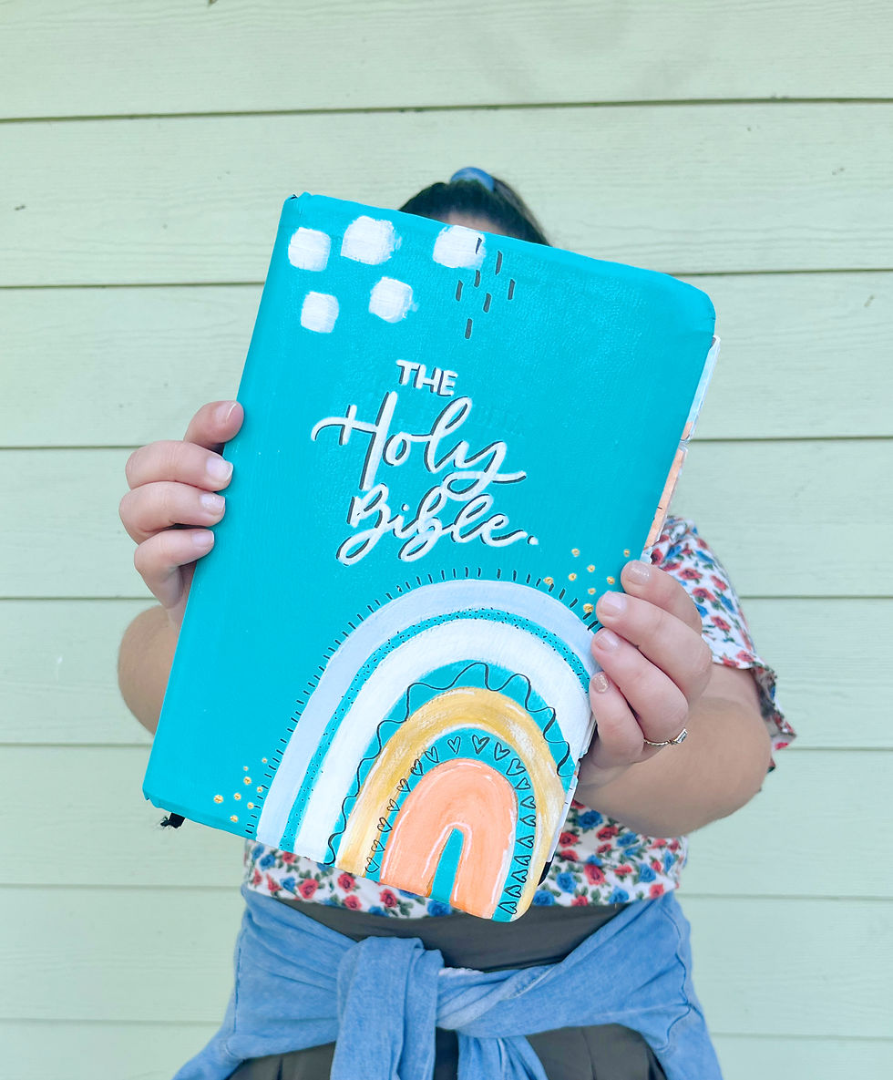 Thumbnail: FULLY CUSTOM HANDPAINTED BIBLE | BILINGUAL