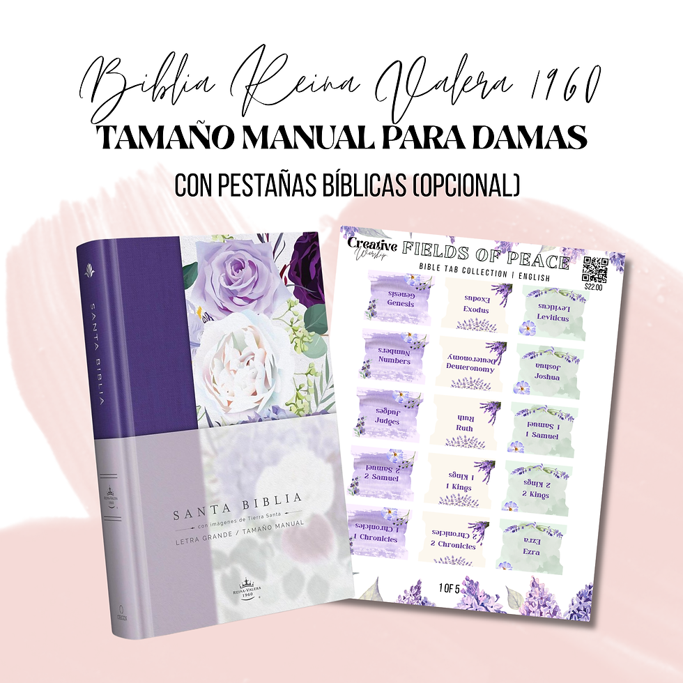 Miniatura: BIBLIA RVR 1960 LETRA GRANDE TAMAÑO MANUAL PARA DAMAS