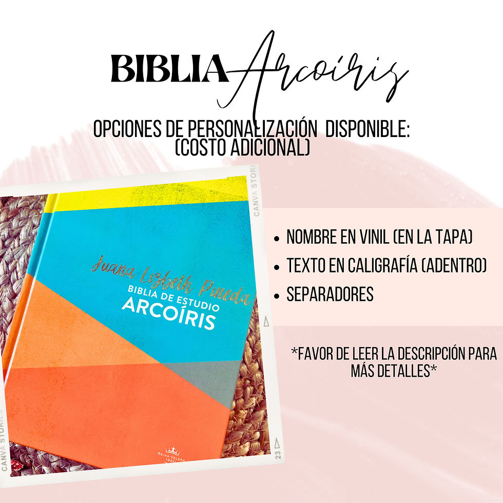 Miniatura: RVR 1960 Biblia de Estudio Arcoiris