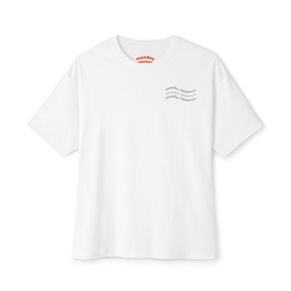 Monday Mimosas Oversized Abandoned Golf Wives Social Club Tee