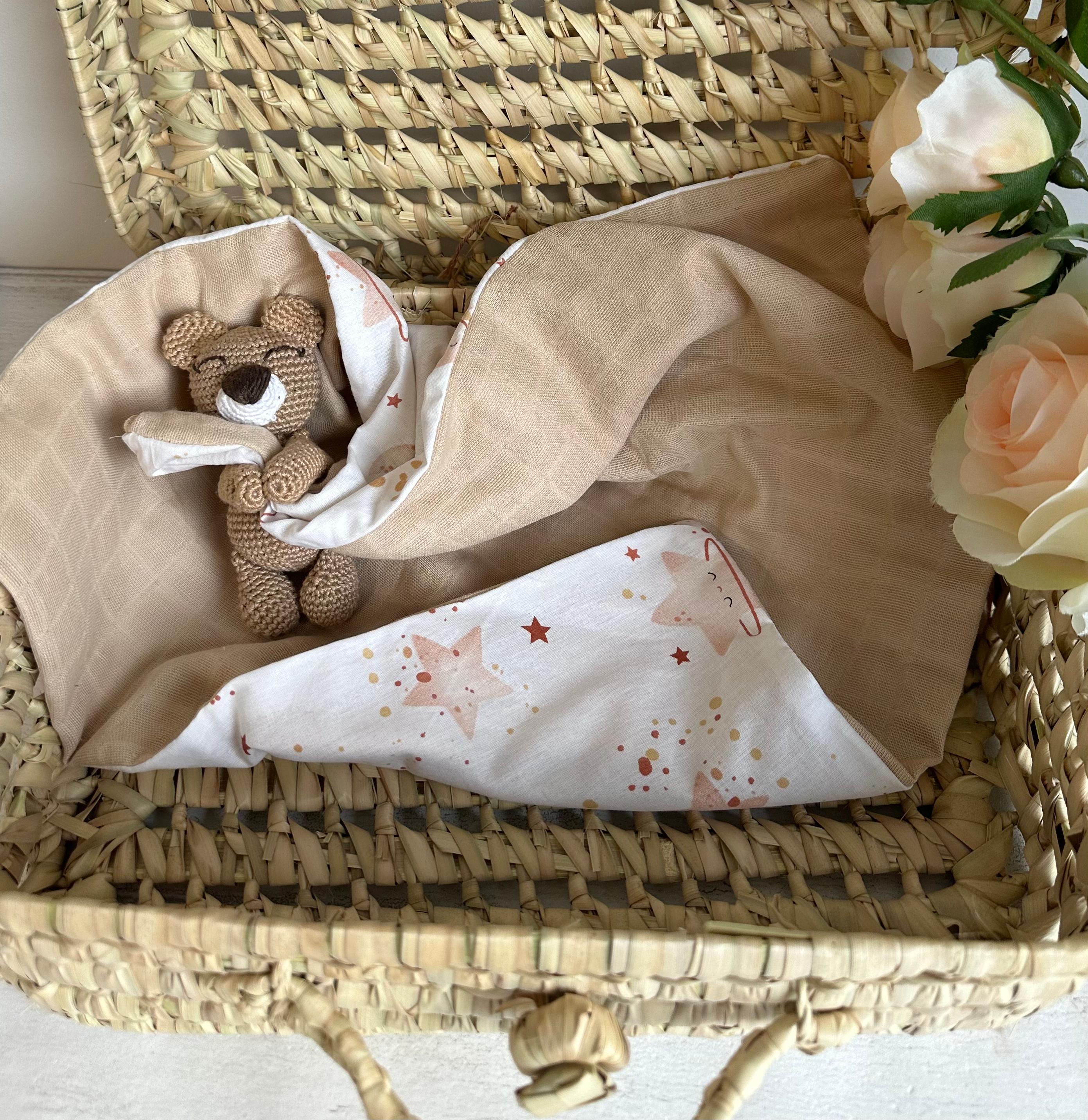 Doudou ourson marron