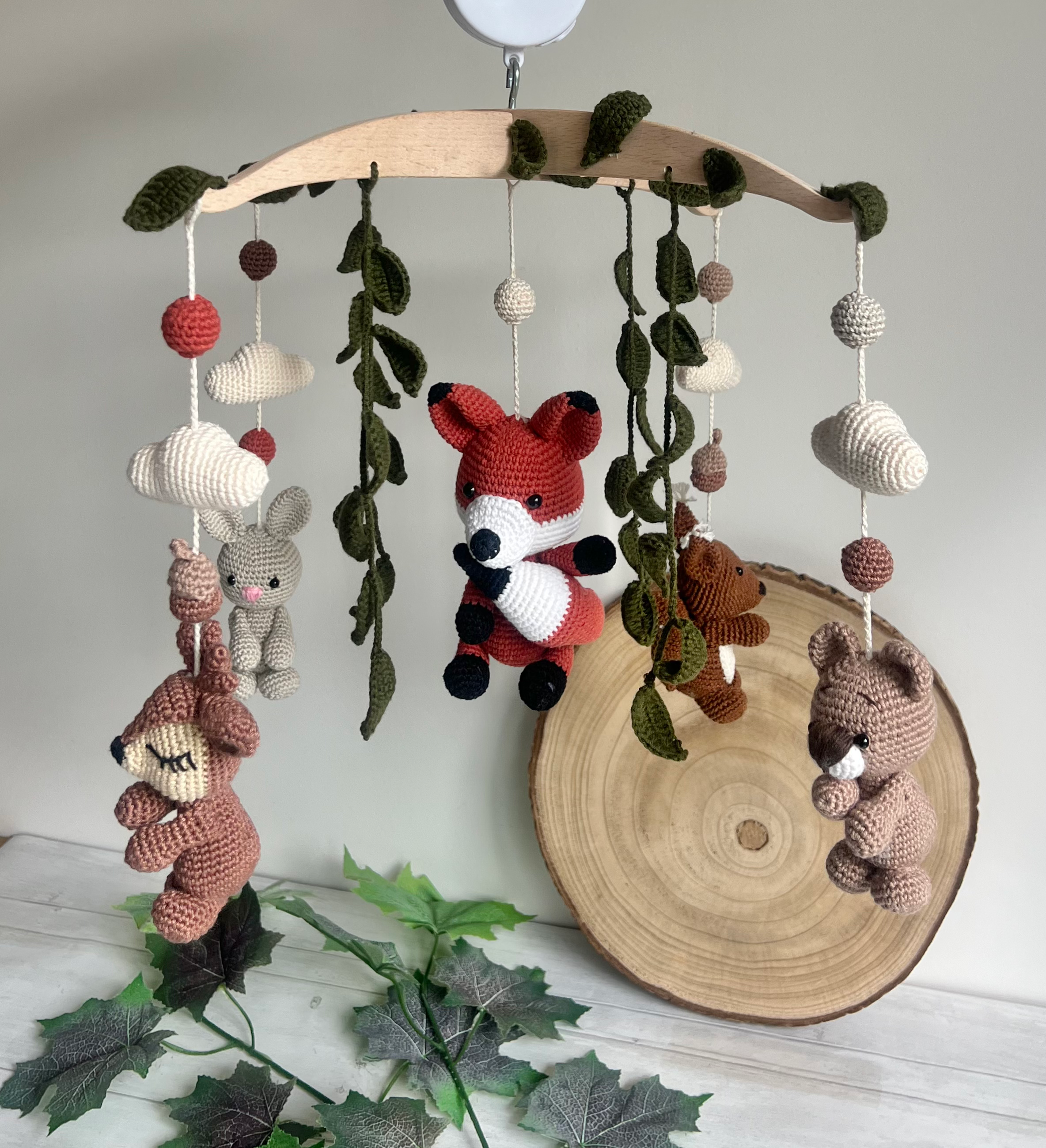 Mobile musical animaux de la forêt