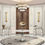 Thumbnail: agra marble dining table room-shot