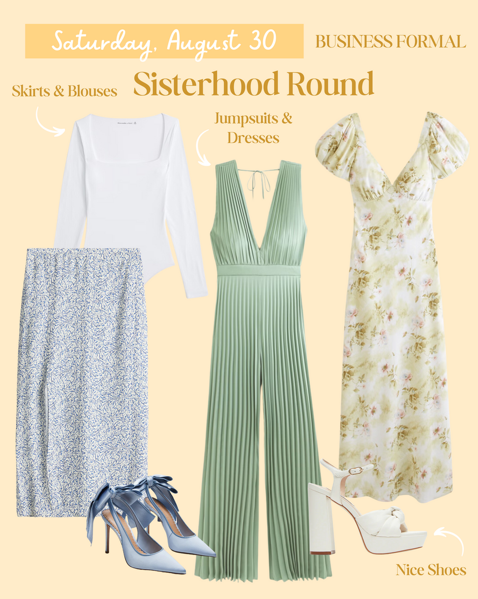 what to wear recruitment Sisterhood round UWyo