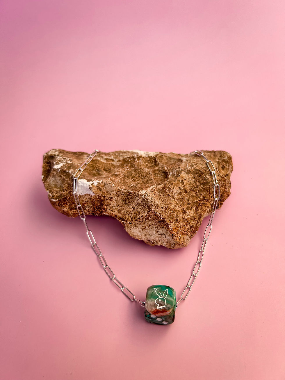 Thumbnail: Bunny Chain (Marble Turquoise)