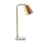 Brass and marble desk lamp