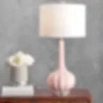 Pink ceramic lamp