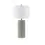 Thumbnail: Ribbed Ceramic Grey Table Lamp