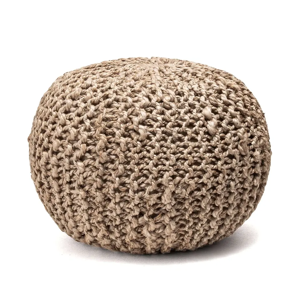 Thumbnail: Round Ottoman Pouf