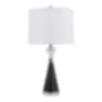 Black tie table lamp