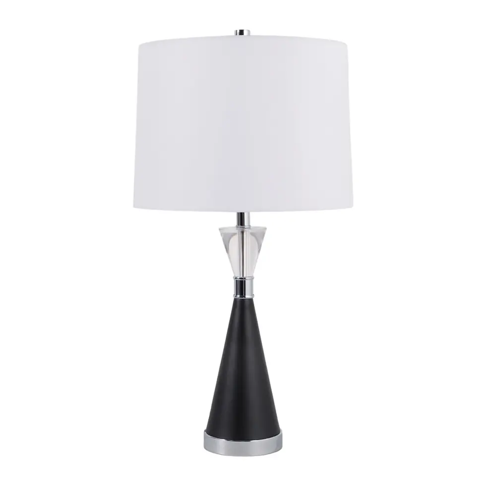 Black tie table lamp