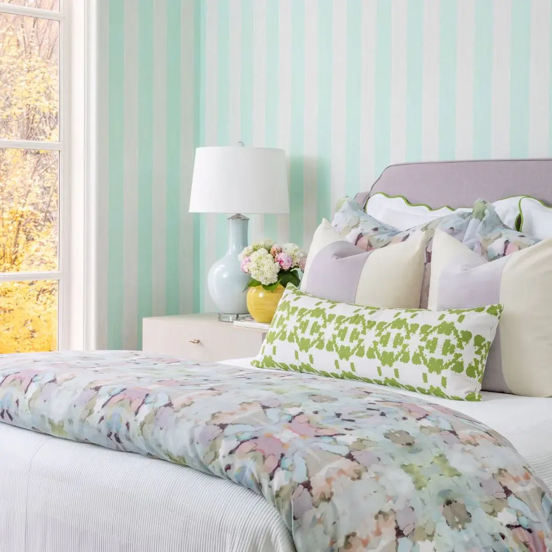 laura park martini olives duvet cover