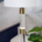 Lucite & Gold Lamp