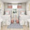 Thumbnail: Coastal Dreamscape Designer Curtains - With Color Block Banding
