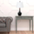 Black ceramic table lamp