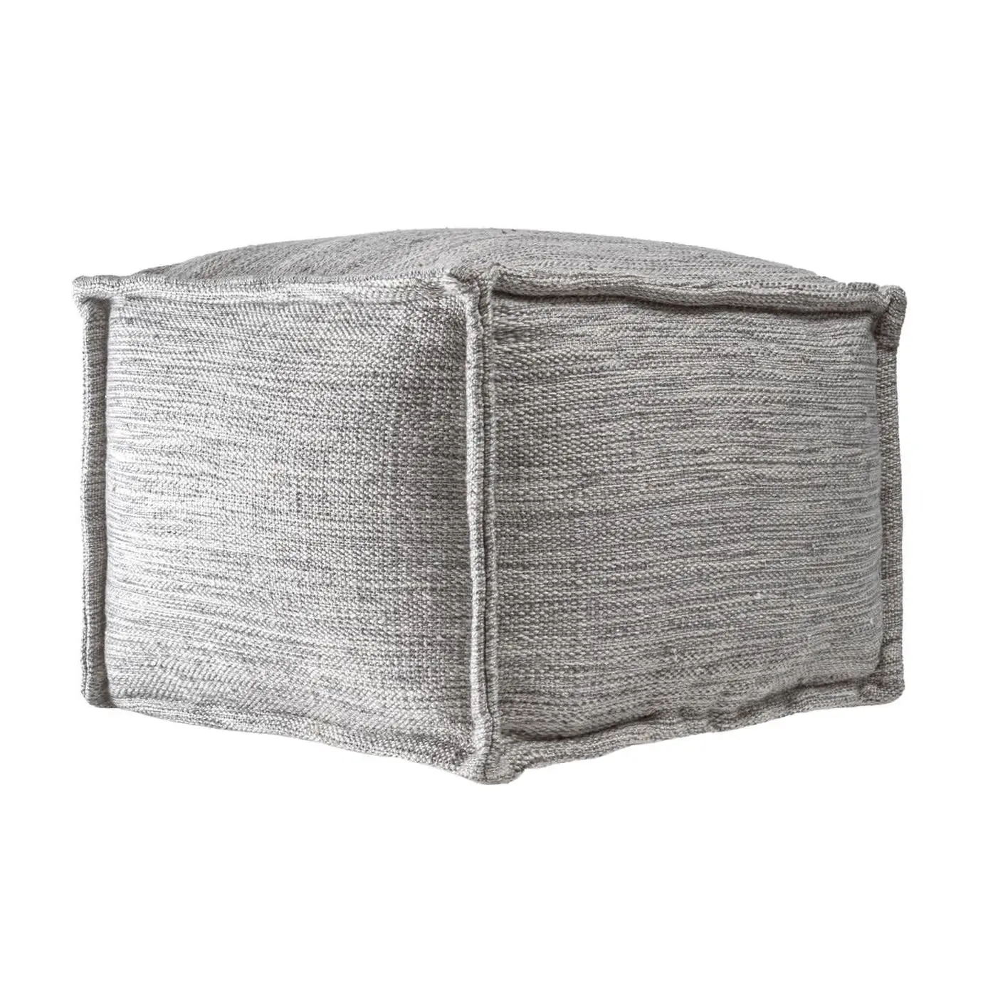 grey ottoman pouf