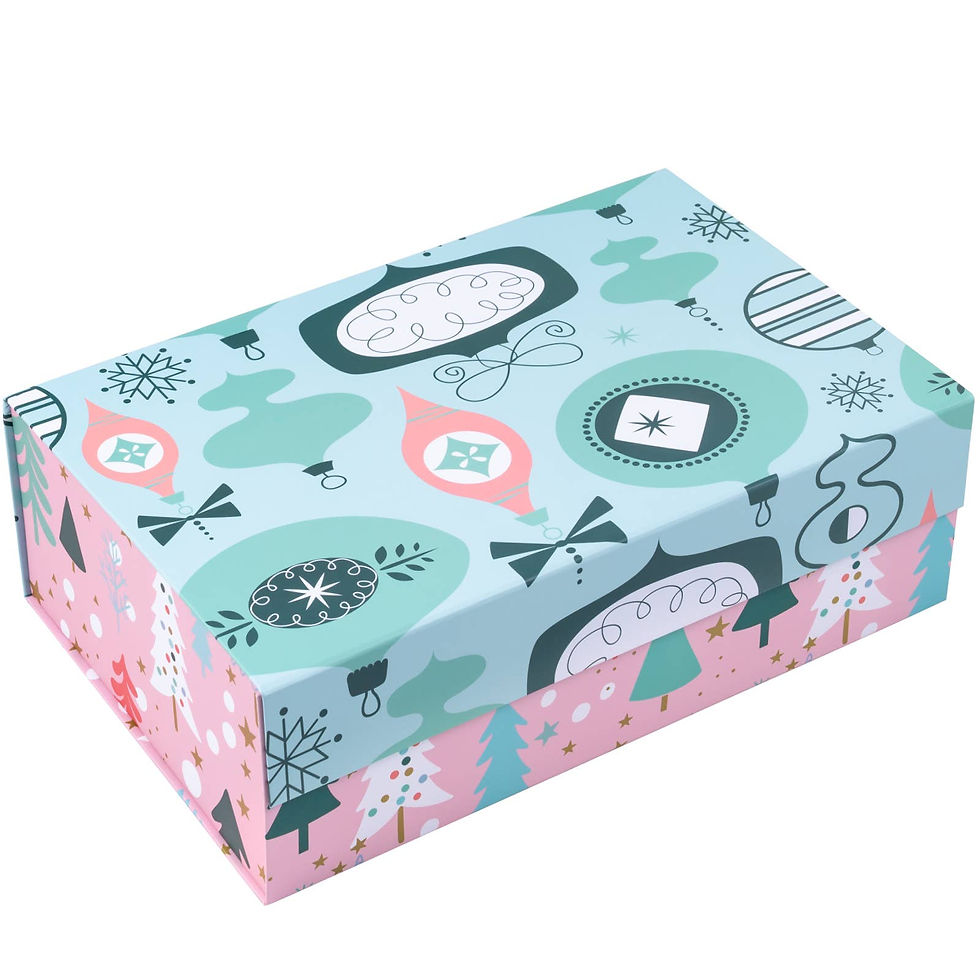 Pink & Blue Xmas Ornament BOXX