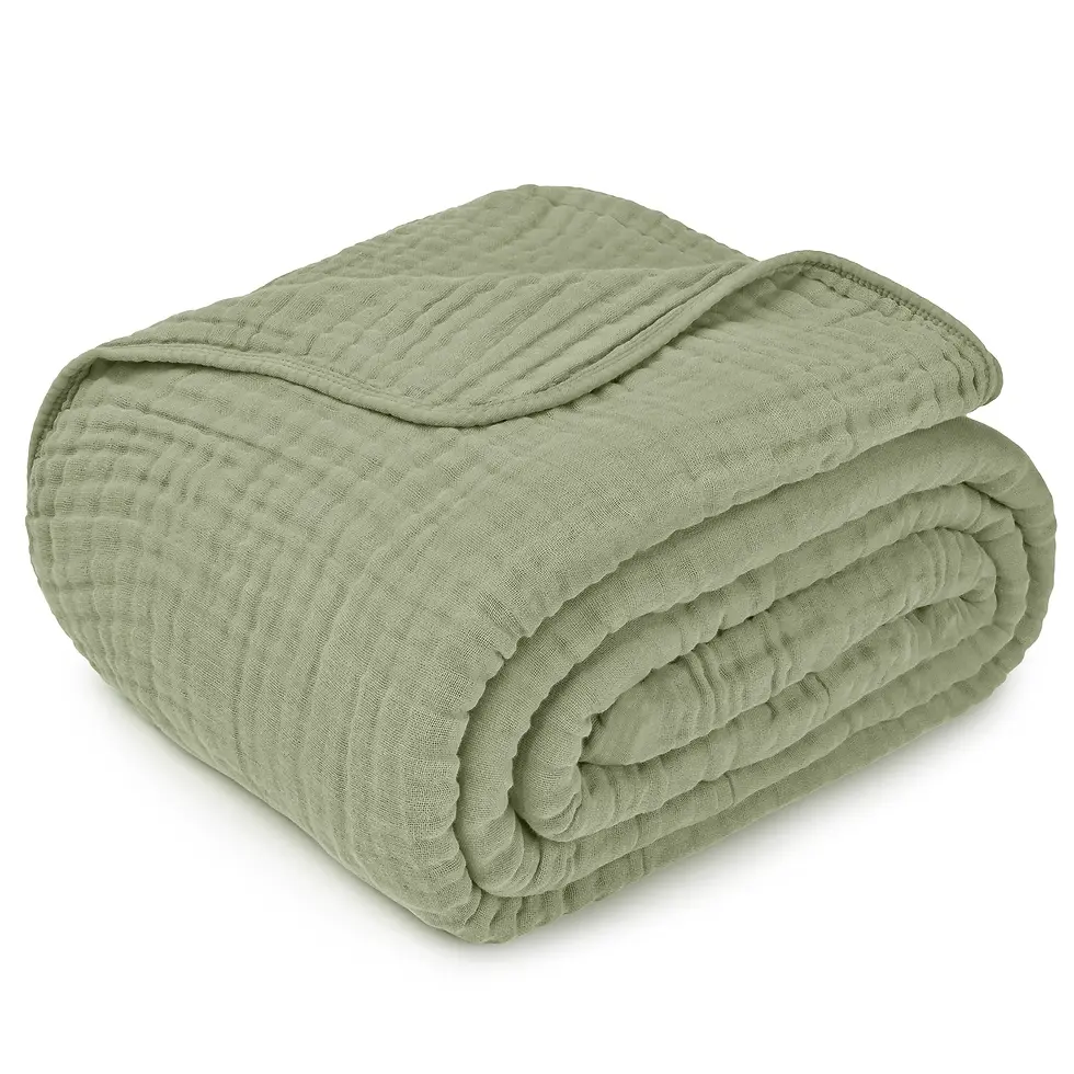 Thumbnail: Muslin Blanket green