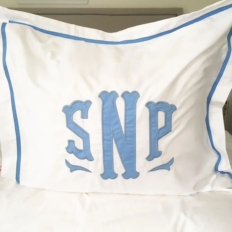 Thumbnail: Monogrammed Applique Pillow Sham