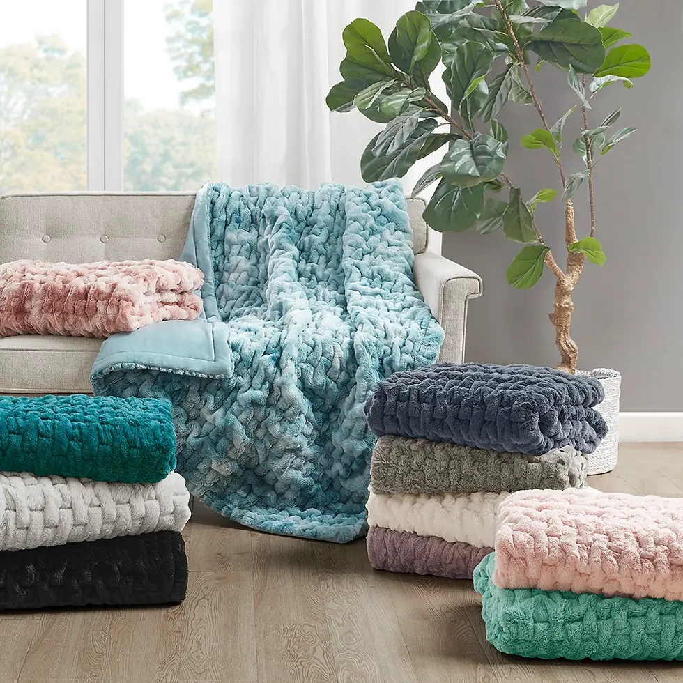 Soft throw blanket