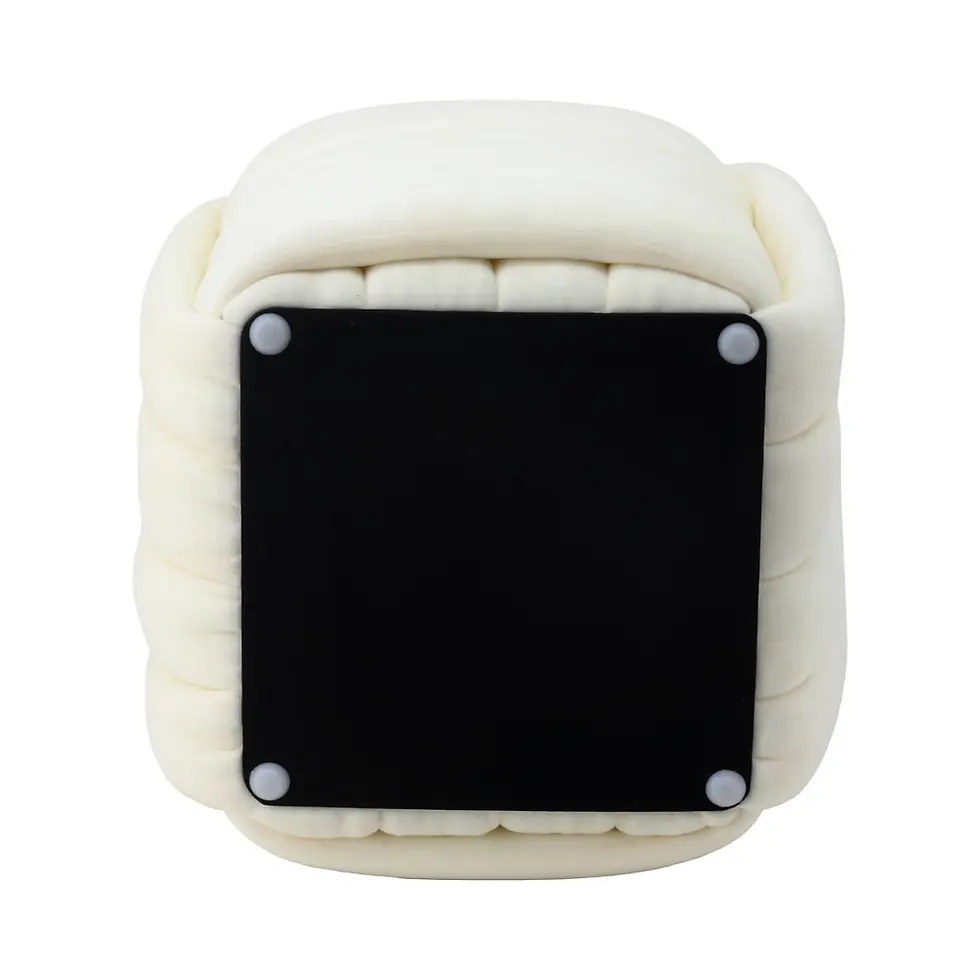 Thumbnail: Velvet Cube Knot Ottoman