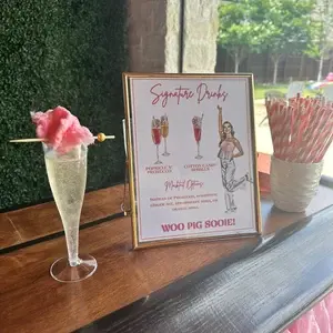 Signature drink sign