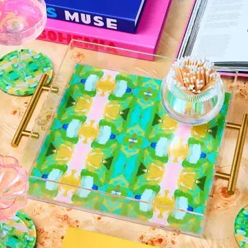Thumbnail: Laura Park Acrylic Tray with gold handles