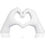 Thumbnail: White heart hands sculpture