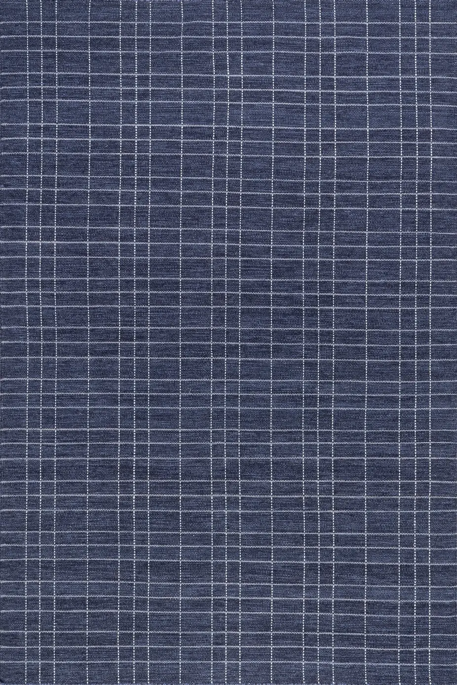 Thumbnail: Charlie Plaid Wool Rug - Navy