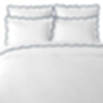 Laura Park Navy Scalloped Duvet Cover