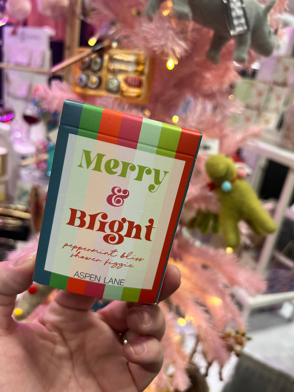 Thumbnail: Merry & Bright Shower Fizzie | Holiday Shower Bath Steam