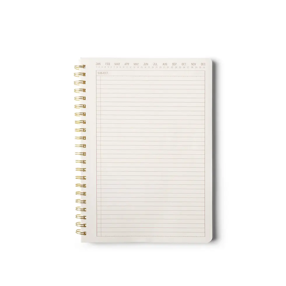Thumbnail: Textured Paper Twin Wire Notebook -  Terracotta