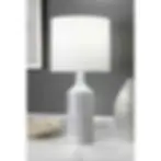 Silver Ceramic table lamp
