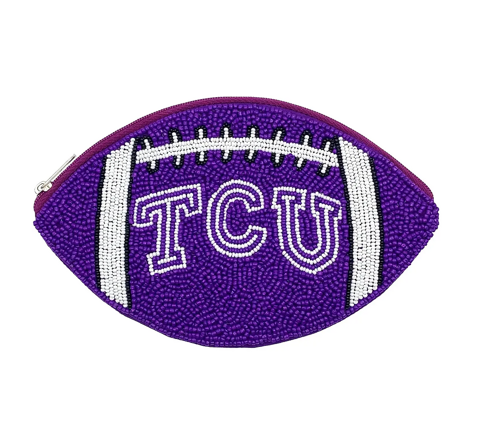 Thumbnail: Football Beaded Pouches