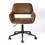 Thumbnail: Adjustable Swivel Desk Chair suede brown