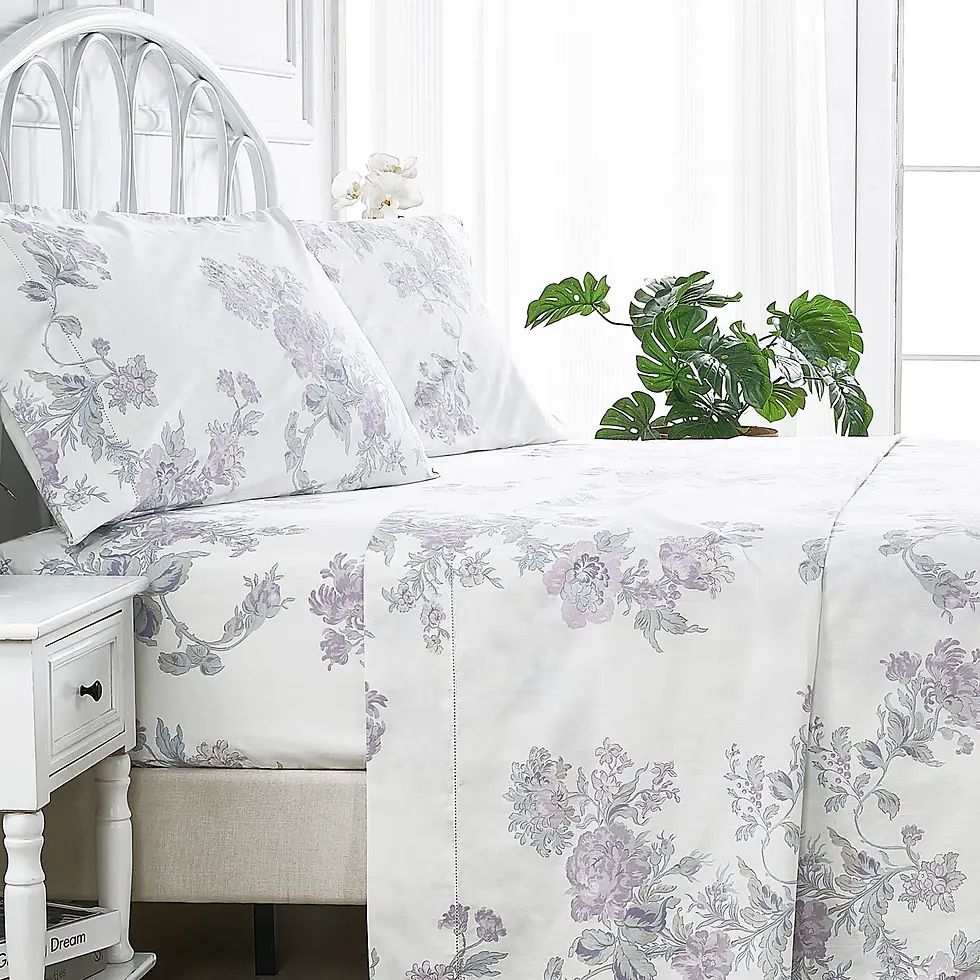 Thumbnail: Vintage floral sheet set