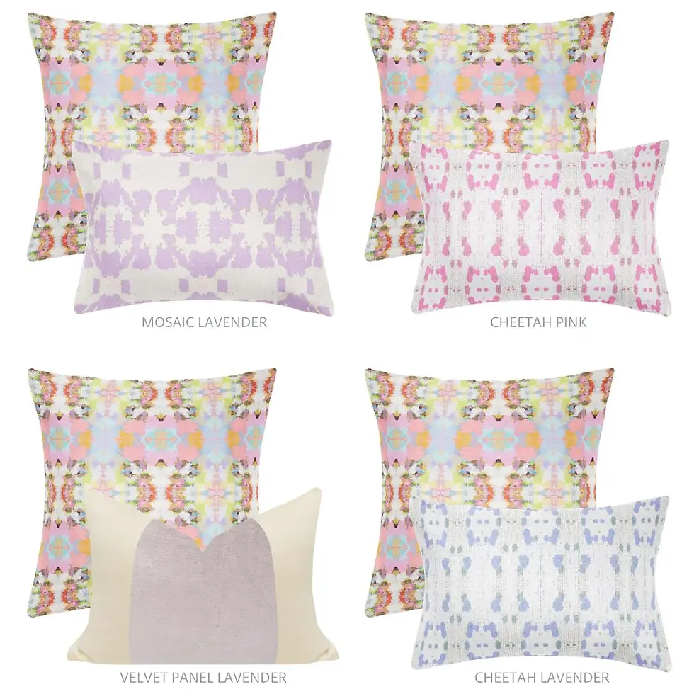 Laura Park Brooks Avenue Pink Pillow