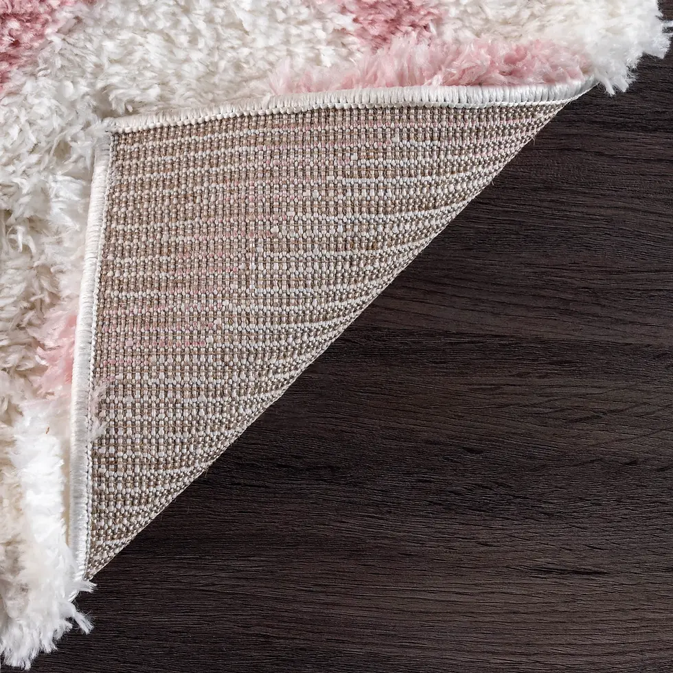Thumbnail: Pink Diamond Shag Rug
