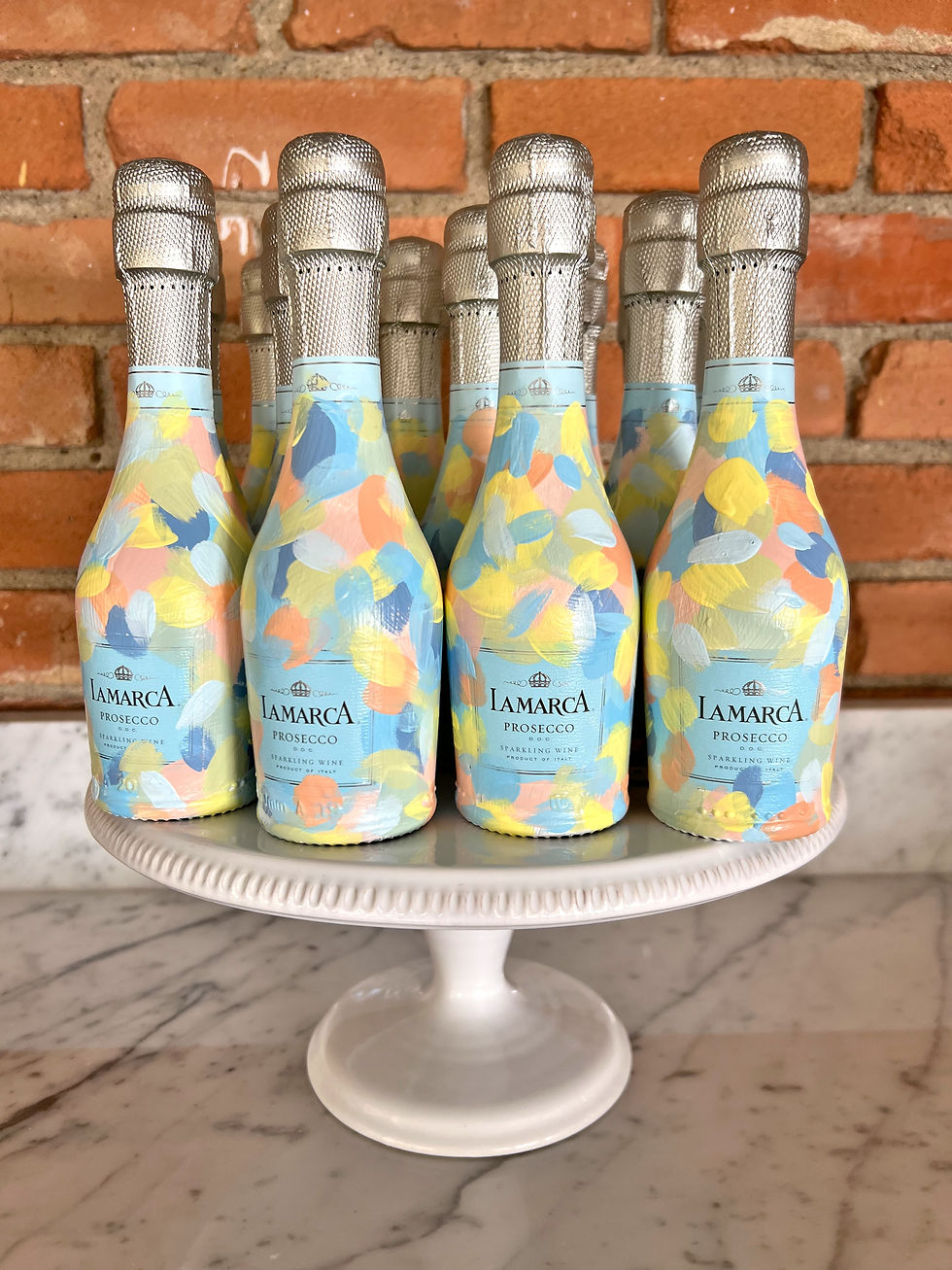 Hand painted bottles
