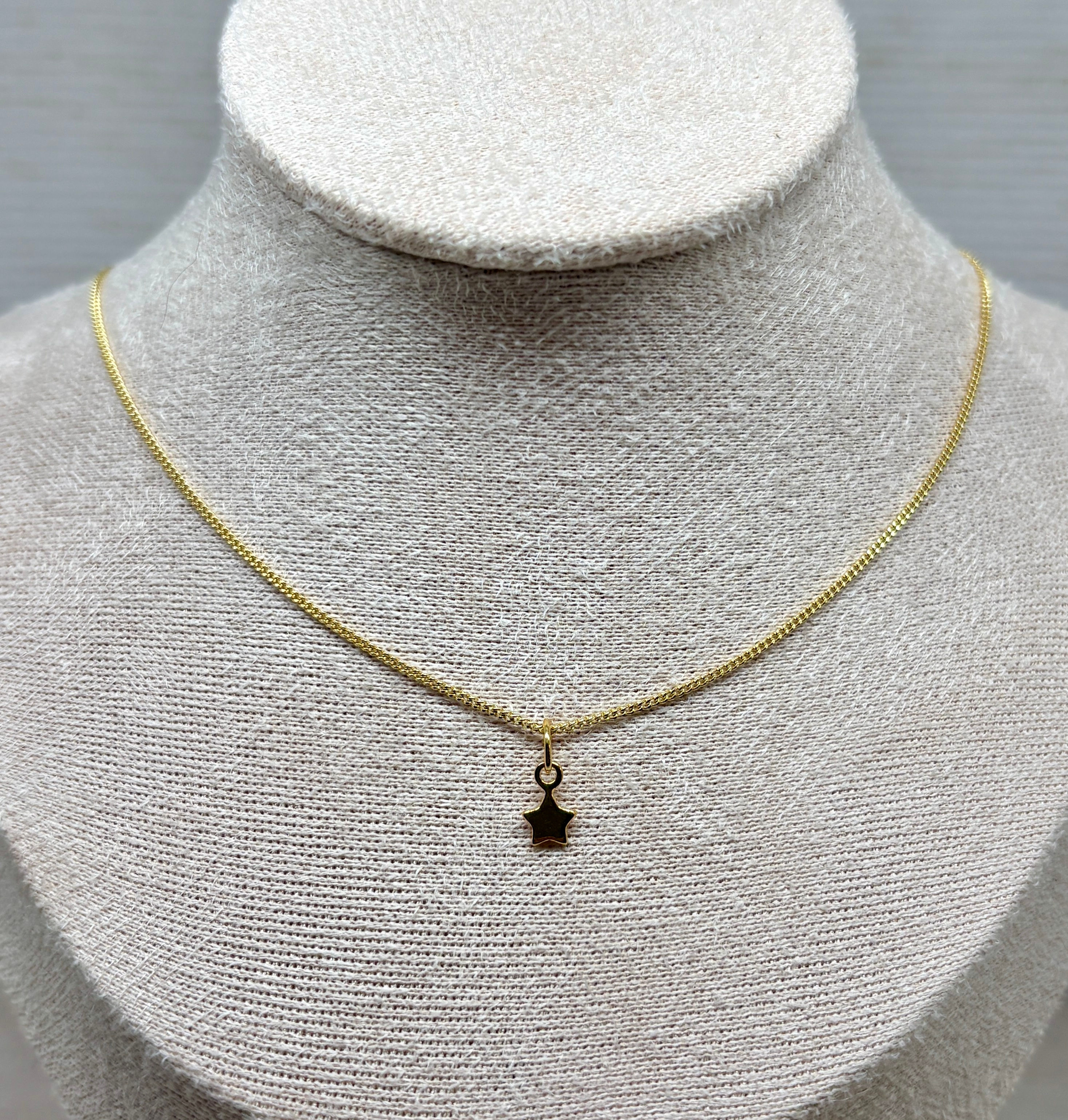 Mini Star Charm Necklace - 14k & 18k Gold Vermeil