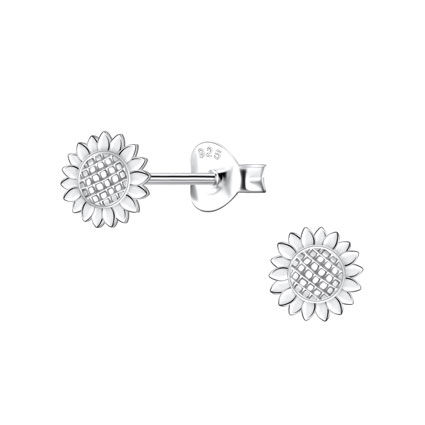 Sunflower Earrings - 925 Sterling Silver