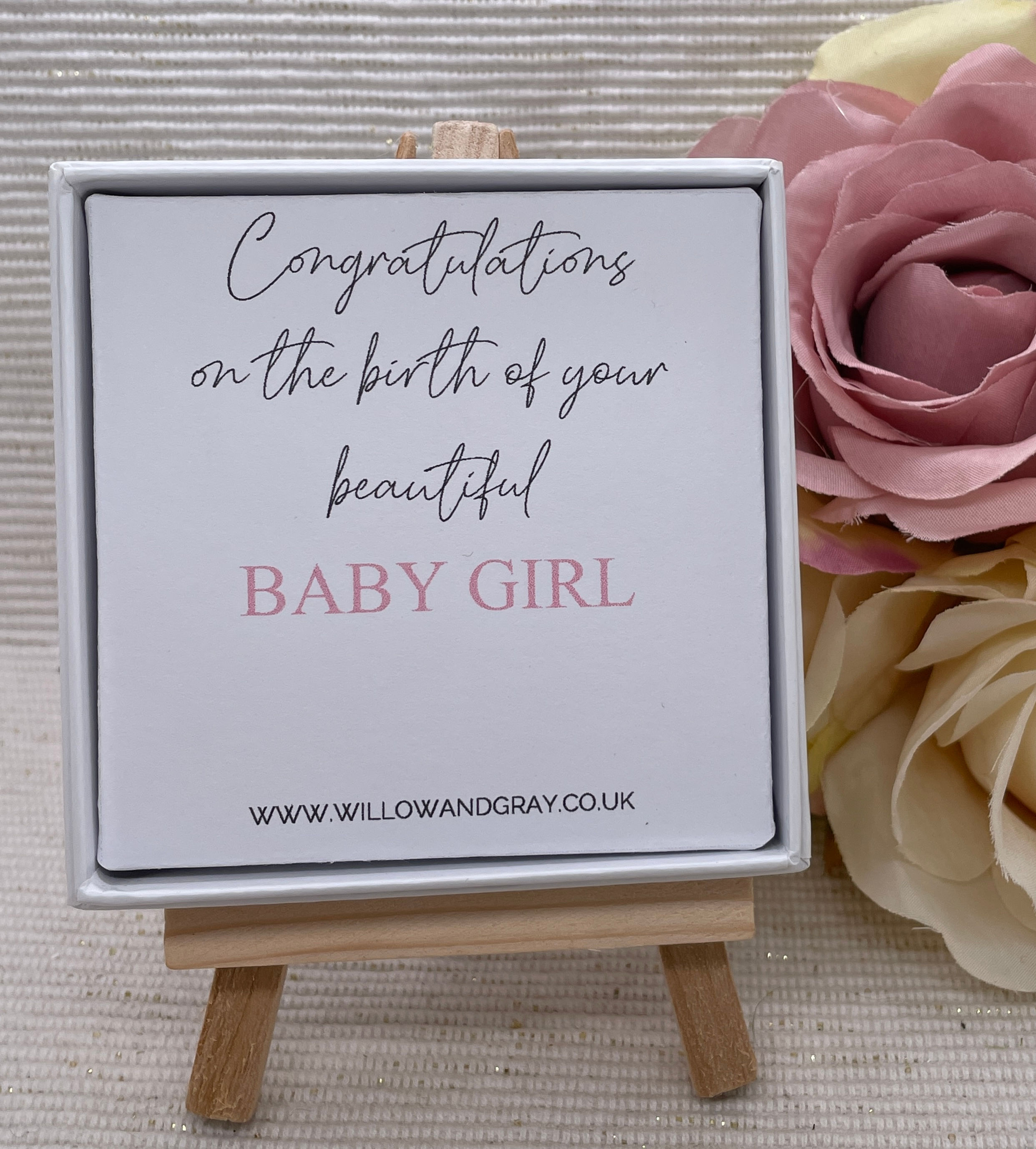 "Congratulations On The Birth Of Your Beautiful Baby Girl" Gift Box